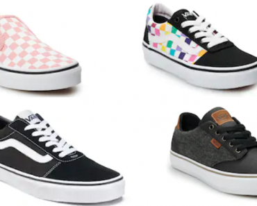 HOT! Kohl’s: Take $10 off $25 + Extra 20% off Vans Shoes for the Family! Today Only!