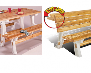 2x4basics  Flip Top BenchTable, Patio Table Only $49.08 Shipped! (Reg. $109) Great Reviews!
