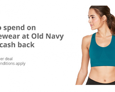 Get An Awesome Freebie! Get a FREE $15.00 to spend on Activewear at Old Navy from TopCashBack!