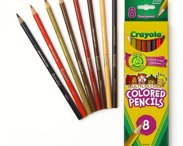 Crayola Multicultural Colored Pencils 8-count Only $2.38! (Reg. $5)