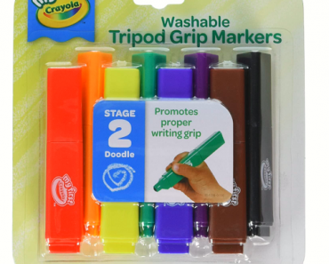 Crayola My First Tripod Washable Markers for Toddlers 8-Count Only $5.45!