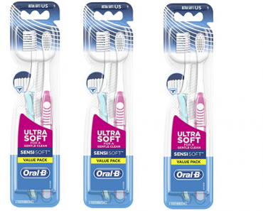 Oral-B Sensi-Soft Toothbrushes, Ultra Soft, 2 Count Only $1.99 Shipped! (Reg. $7)