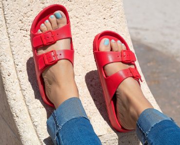 Colorful Double Buckle Foam Sandals – Only $17.99!