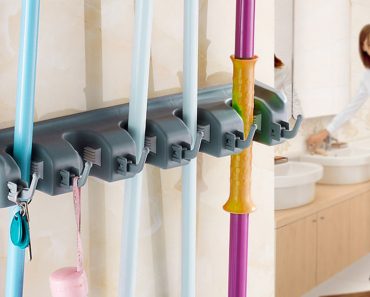 Mop and Broom Holder Wall Mount – Only $11.89!