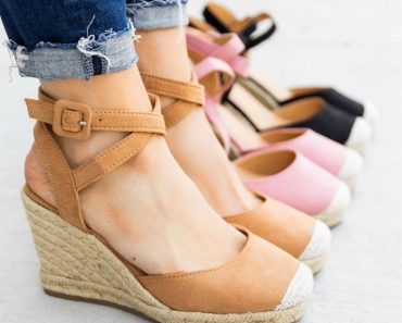 Espadrille Cap Toe Wedges – Only $33.99!