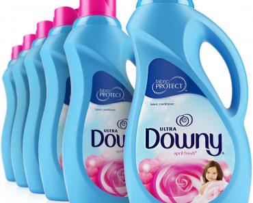 Downy Ultra April Fresh Liquid Fabric Softener 40 Loads 34 Fl Oz (Pack of 6) – Only $13!