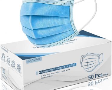 Disposable Face Masks (50 Pieces) – Only $27.54!