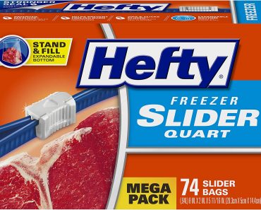 Hefty Slider Freezer Bags, Quart Size, 74 Count – Only $6.30!