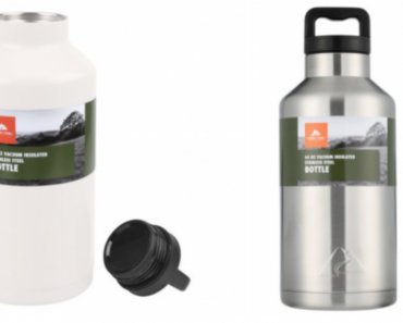 Ozark Trail 64-Ounce Double-wall Vacuum-sealed Stainless Steel Water Bottle Just $14.96!