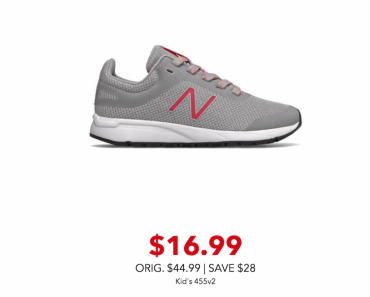 New Balance Kid’s 455v2 Shoes Just $16.99 Today Only! (Reg. $44.99)