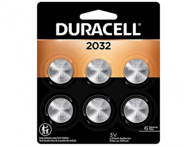 Duracell 2032 Lithium Coin Battery – 6 count – Just $3.80!