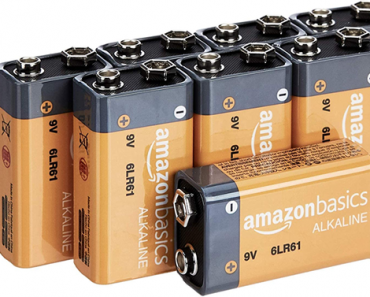 AmazonBasics 9 Volt Everyday Alkaline Batteries – Pack of 8 – Just $9.34!