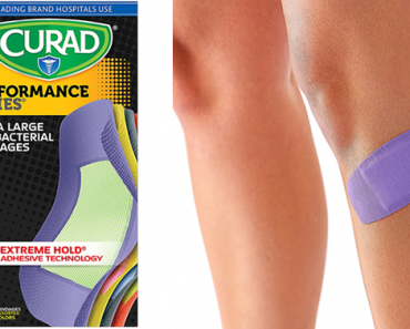 Curad Performance Series Extreme Hold Antibacterial Fabric Bandages, Assorted, X-Large, 10 Count – Just $3.05!