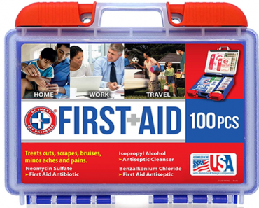 Be Smart Get Prepared 100 Piece First Aid Kit – Just $8.00!