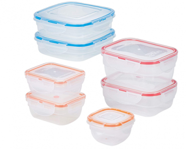 LOCK & LOCK Easy Essentials Color Mates Food Storage Containers – BPA Free, 14 Pieces – Just $14.99!