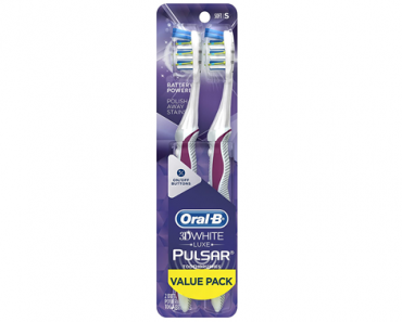 Oral-B Pulsar 3d White Advanced Vivid Soft Toothbrush – Twin Pack – Just $5.45!