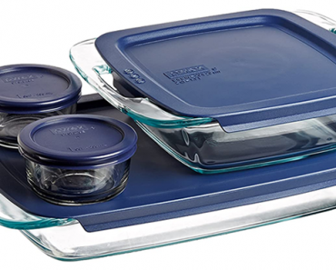 Pyrex Grab Glass Bakeware and Food Storage 8-Piece Set – Just $20.84!