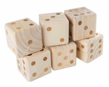 Giant Wooden Yard Dice Outdoor Lawn Game – Just $19.99!