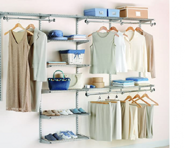 Rubbermaid Custom Closet Organizer System Kit, 4-to-8-Foot Only $105 Shipped! (Reg. $220)