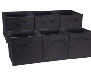 Amazon Basics Foldable Storage Cubes – 6-Pack, 6 Color Options – Just $20.02!