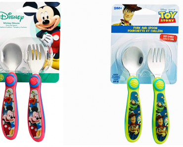 The First Years Disney Mickey / Toy Story Fork & Spoon Set Only $2.48! (Reg $4.99)