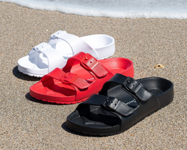 Colorful Double Buckle Foam Sandals Only $17.99 SHIPPED! (Reg $39.99)