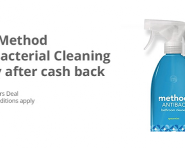 New Awesome Freebie! Get FREE Method Antibacterial Cleaning Spray from Staples and TopCashBack!