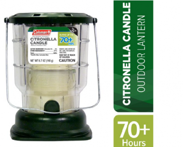 Coleman Citronella Candle Outdoor Lantern – 70+ Hours Only $5.86!