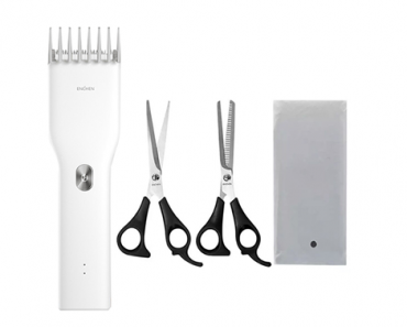 Hair Trimmer with Scissors and Apron – USB Rechargeable – Just $21.99! Free shipping!