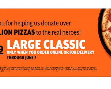 Little Caesars: Large Classic Cheese or Pepperoni Pizza Only $3.99!