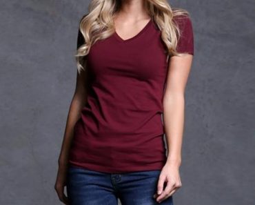 Extra Long V-Neck Tee – Only $6.99!