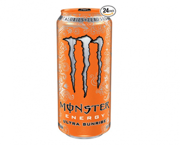 Monster Energy Ultra Sunrise, Sugar Free Energy Drink, 16 Ounce (Pack of 24) – Just $25.48!