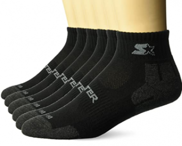 Starter Men’s 6-Pack Quarter-Length Athletic Socks Only $5.00!