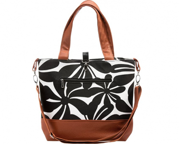 Black Floral Urban Mom Diaper Bag Just $8.48!