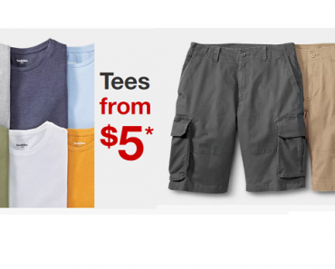 Target: Men’s Clothing Sale! Tees Only $5, Shorts $15, Golf Polos $12 and More!