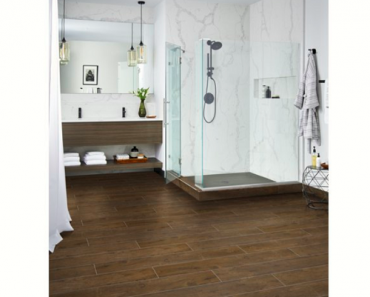 Redwood Mahogany 6 in. x 36 in. Glazed Porcelain Floor and Wall Tile for Only $24.96! (Reg. $56.99)