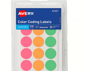 Avery Round Color Coding Labels 315-Pack Only $1.12!