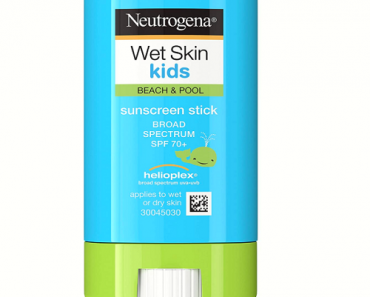 Neutrogena Wet Skin Kids Water Resistant Sunscreen Stick for Face Just $7.74!