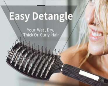 Curved Vented Style Detangling Brush Just $10.55!