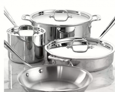 All-Clad Stainless Steel 7-Piece Cookware Set Only $299.99! (Reg. $839.99)