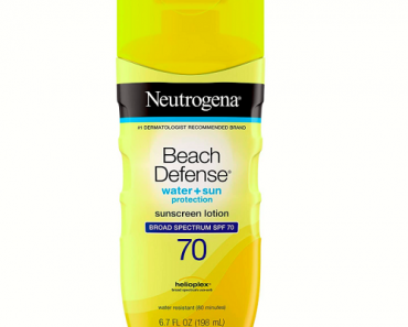 Neutrogena Beach Defense Water Resistant Sunscreen SPF 70 Only $4.53! (Reg. $10.99)