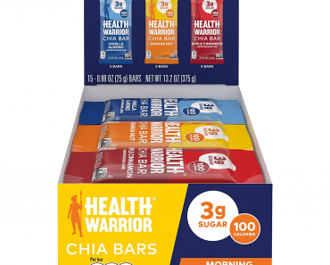 Health Warrior Chia Bars (Breakfast Variety Pack) 15 Count Only $11.87 Shipped!