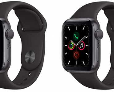Apple Watch Series 5 (GPS, 40mm) – Space Gray Aluminum Case with Black Sport Band Only $299 Shipped! (Reg. $400)