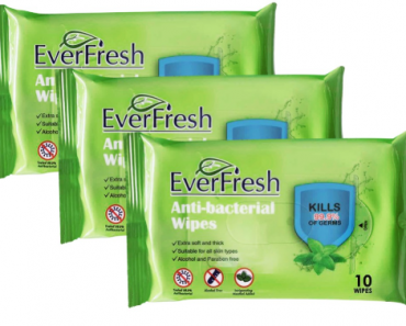 EverFresh Anti-Bacterial Wipes 30 Count Only $7.99 Shipped!