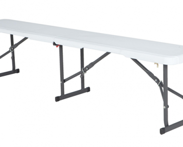 Lifetime 6-Foot Fold-In-Half Bench – Light Commercial – Just $48.99!