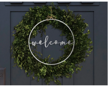 Welcome Wreath Only $17.99 Shipped! 7 Styles to Choose From!