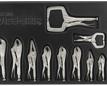 IRWIN VISE-GRIP Locking Pliers Set with Tray, 10-Piece Only $79 Shipped! (Reg. $176)