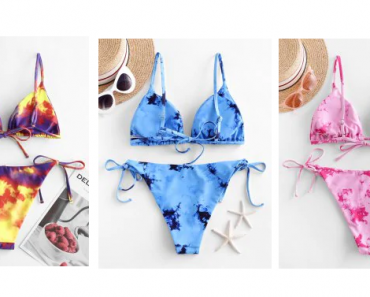 Tie Dye String Bikini Swimsuit – Just $9.83!