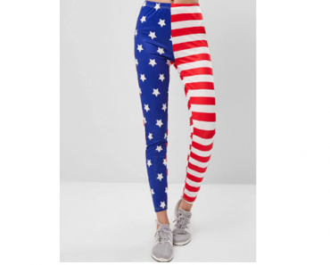 Stars And Striped American Flag Leggings – Just $6.32!