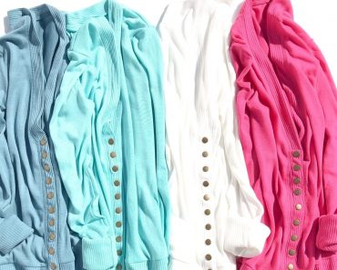 Long Sleeve Snap Cardigans Only $12.99!